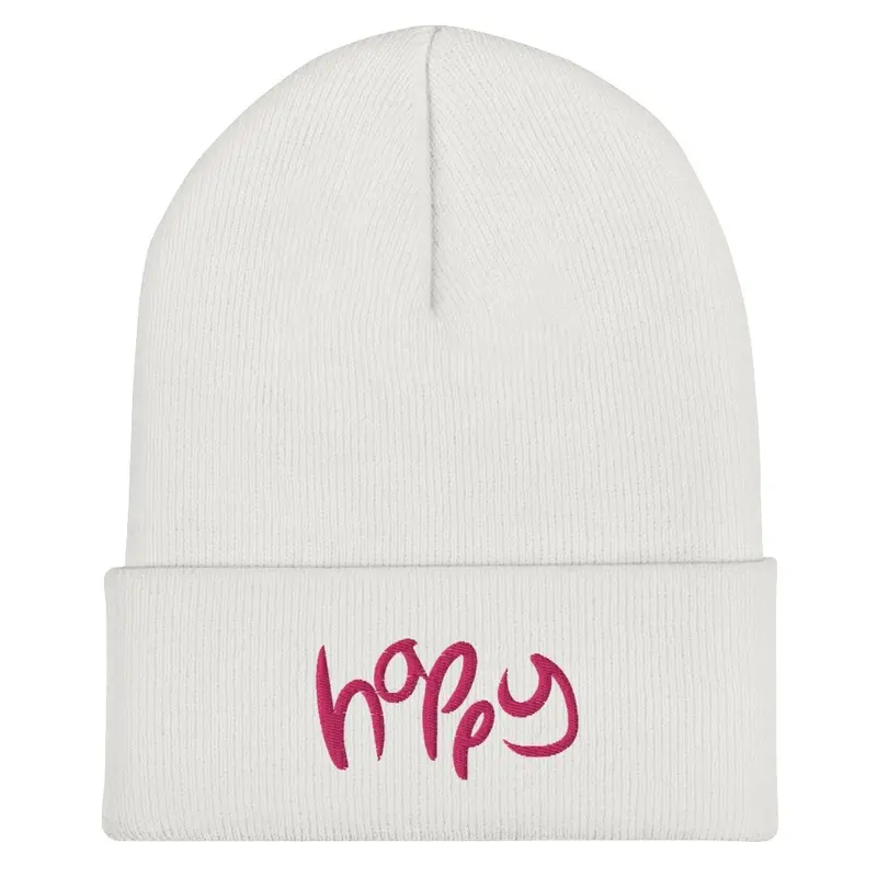 Happy Beanie - White